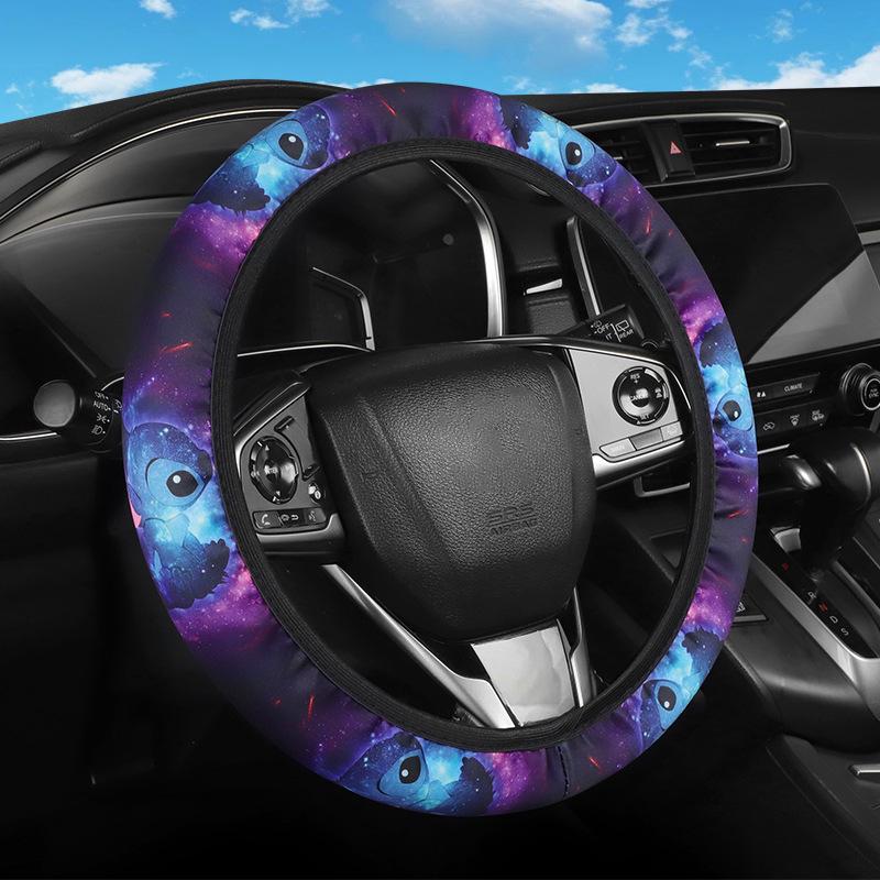 Kiki the Cat Universal Elastic Steering Wheel Cover - All Seasons, No Inner Ring