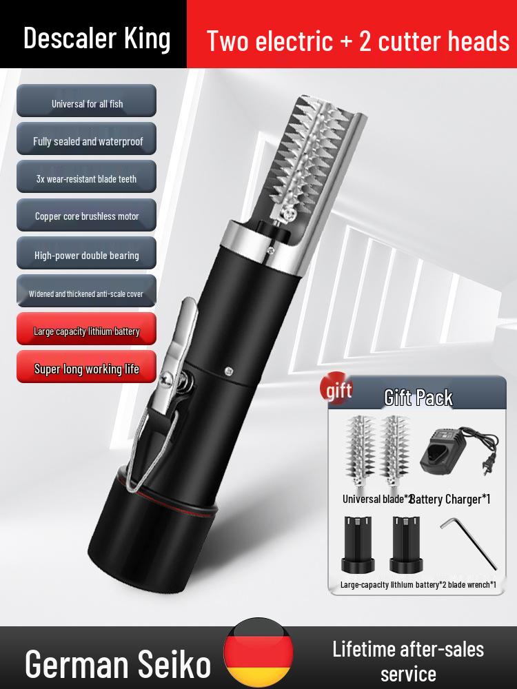 Automatisk Fiskfjällare och Skrapa i Rostfritt Stål för Hem- och Kommersiellt Bruk