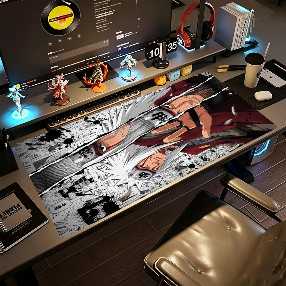 Naruto Großes Mauspadd Tastaturmatte Computertischmatte Rutschfeste Gummibasis Schreibtischzubehör