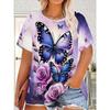 Women's Christmas T-Shirt Holiday Top Tee Round Neck Shirt Festive Wear Cheerful Print Short Sleeve T-Shirt