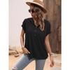Summer Short Sleeved Hooded Women T-shirt New Loose Buttons Casual Simple T Shirt Female Plus Size Tops Women's Clothing 3267