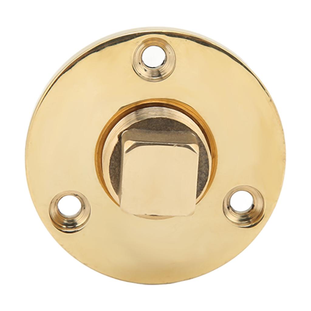 Marine Drain Plug Kit 25mm 1in Mounting Hole Bronze Mirror Polished for Fish Wells Ice Chests Yacht