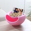 Multi Functional Lazy Snack Bowl with Phone Holder for Desk Use Snack Serving Bowl for Fruit Nuts Seeds Shells Detachable Design for Easy Cleaning