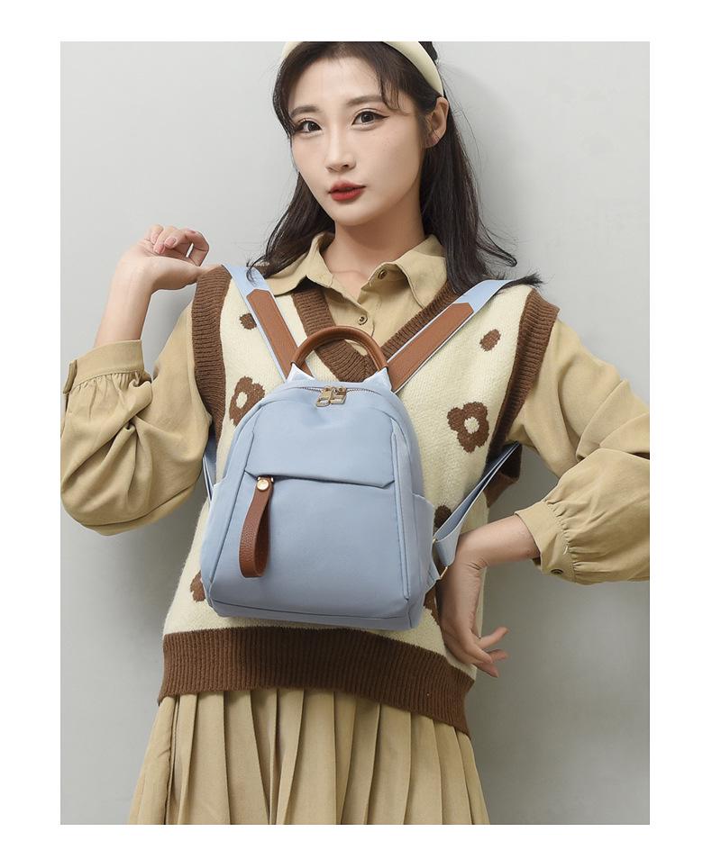 "Women's Hot-Selling Waterproof Backpack - Fashionable, Literary, Small Travel & School Bag" 