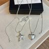 Funny Smooth Surface Metallic Cartoon Horse Flower Pendant Necklaces for Women Long Adjustable Wax Rope Chain Chokers