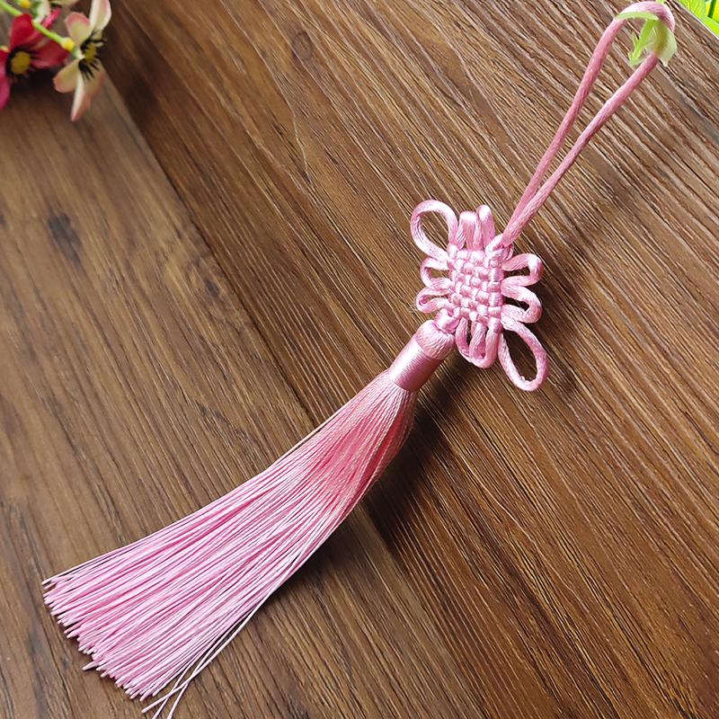 Pendente con Nappa a Nodo Cinese di Buon Auspicio a 6 Piastre Decorazione per la Casa