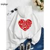More Passionate Love Letter Pattern Printed Men's Hoodie, Simple Casual Hoodie, Warm and Loose Sportswear, Hip-hop Sportswear, Couple's Outfit
