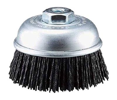 TRUSCO Power Tool Cup Nylon Brush, Abrasive-Resistant Wire, 75, GCB-75GN