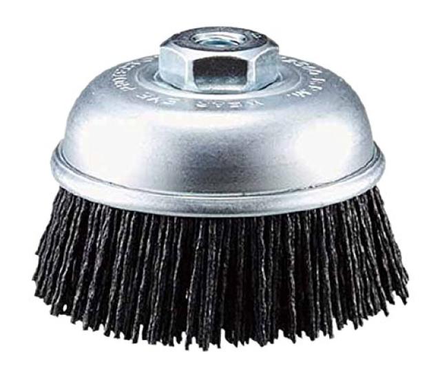 TRUSCO Power Tool Cup Nylon Brush, Abrasive-Resistant Wire, 75, GCB-75GN