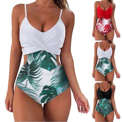 Fashion Women's Summer Sexy Printed One-piece  Bikini Swimsuit  New