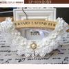 Fashion Wild Retro Beaded Sequins Rhinestones Pearl Lace Collar False Necklace DIY Clothes Shirt Sweater Decoration