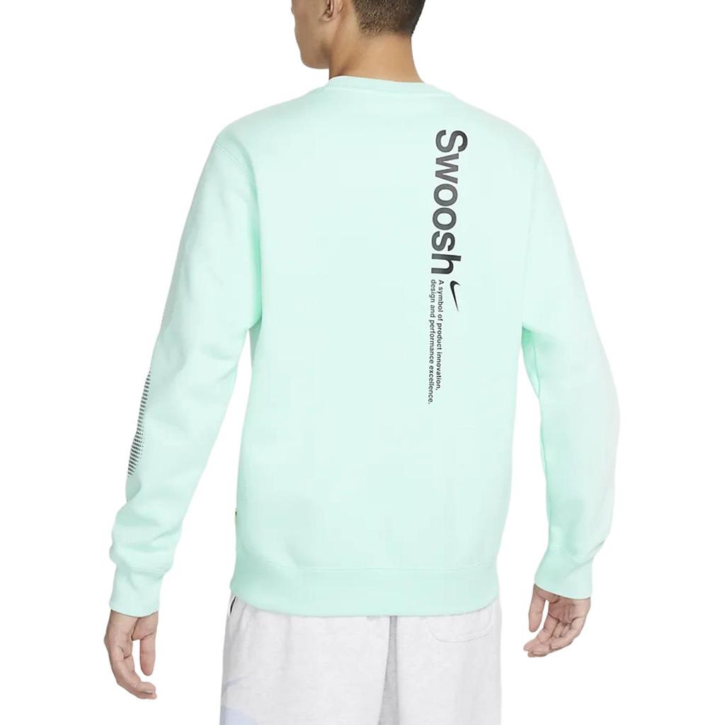 Nike Sweatshirts Men's Green Crew Neck Moderate Regular FB1960-317