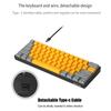 IBLANCOD K61 Mixed Color Keycap Mechanical Blue Backlight Gaming Keyboard for Computer