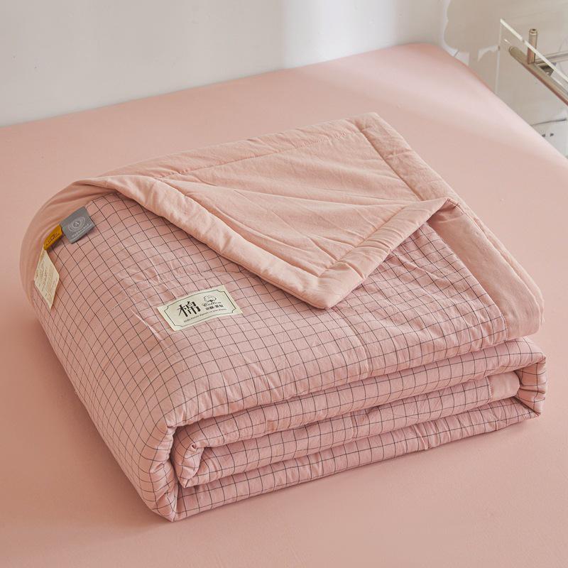 MUJI-Style Xinjiang Cotton Summer Cooling Quilt - Machine Washable & Lightweight