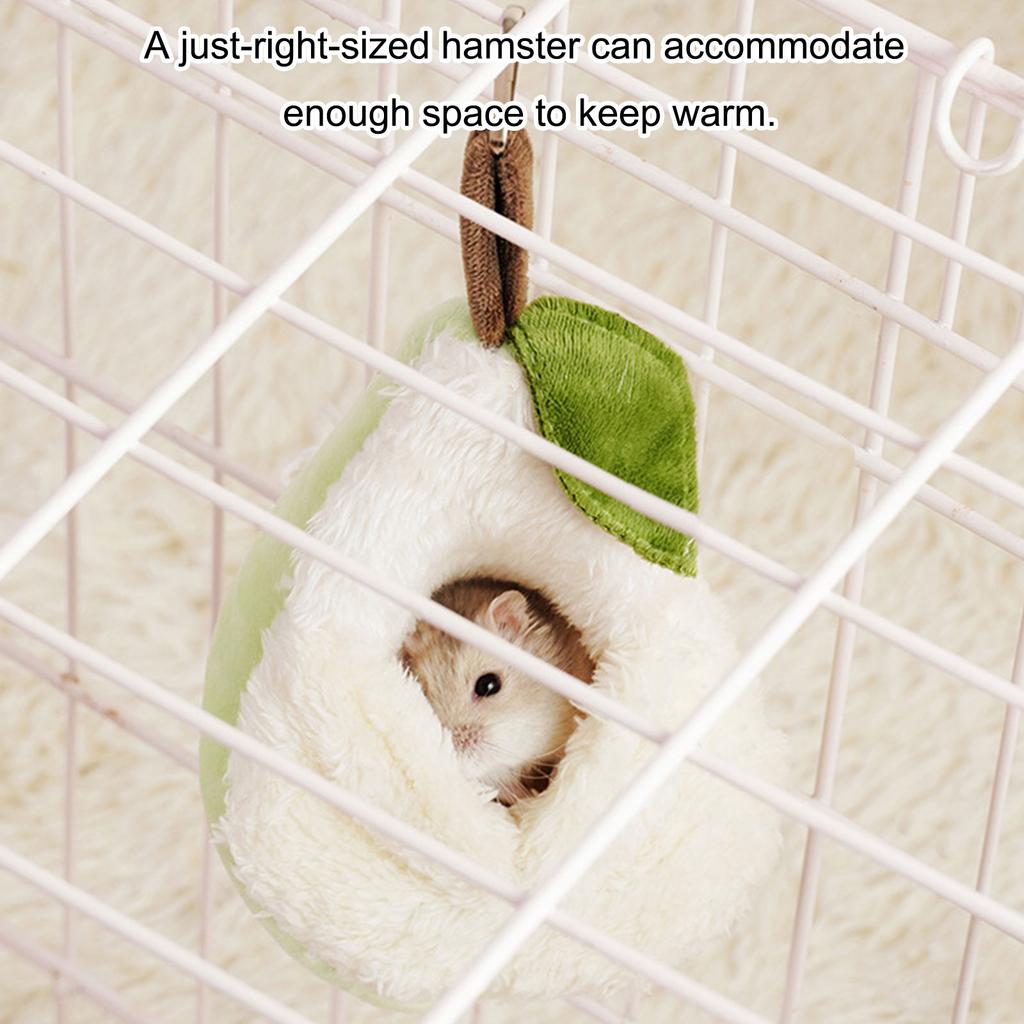 Hamster Hideouts Nest Warm Plush Pet Cage Bedding Rest House Shelter Place For Sugar Gliders Cold Weather Cage Hanging