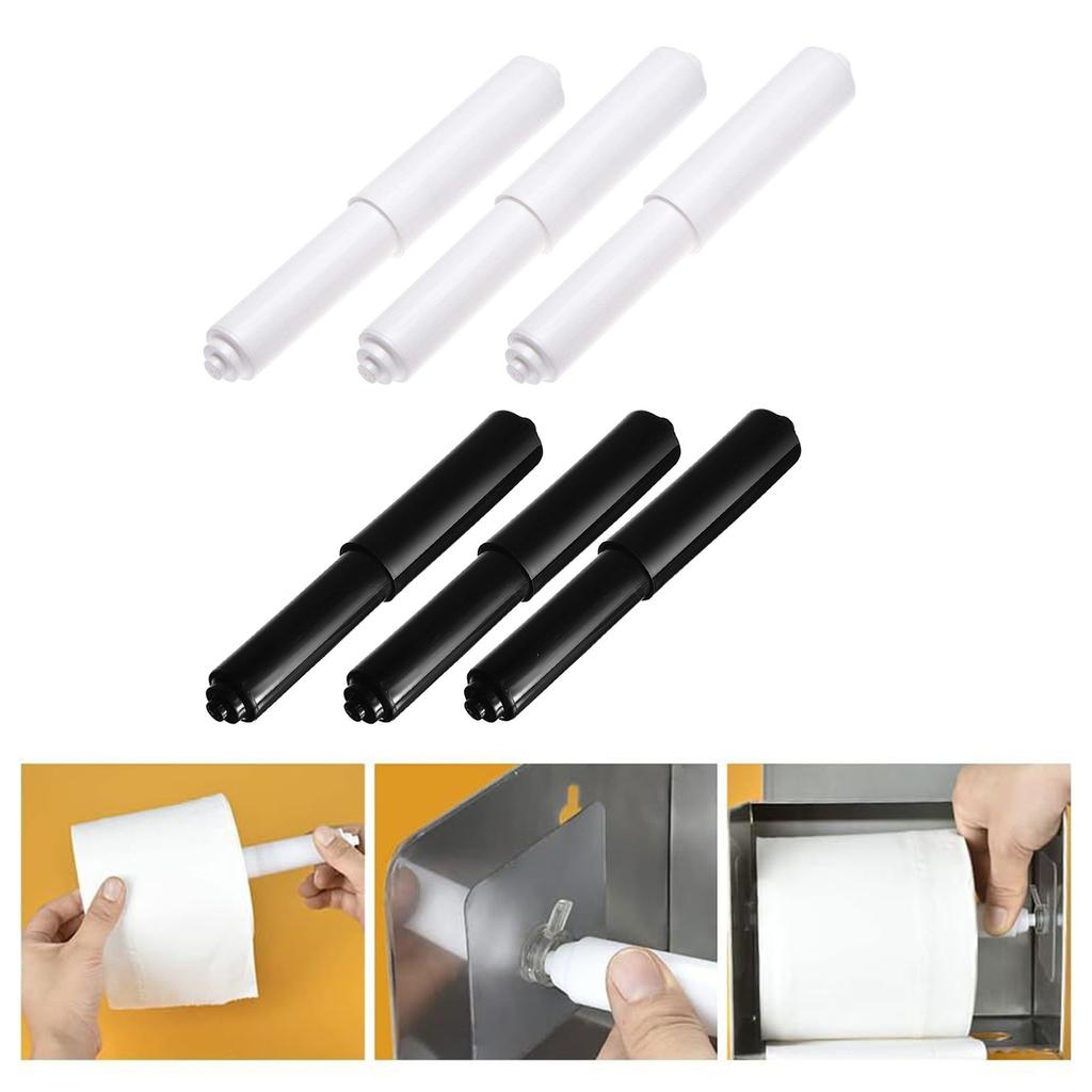 (Pack of 3) Toilet Paper Holder Roller Telescopic Roller Bathroom Tissue Holder Durable &Convenient Bathroom Accessories
