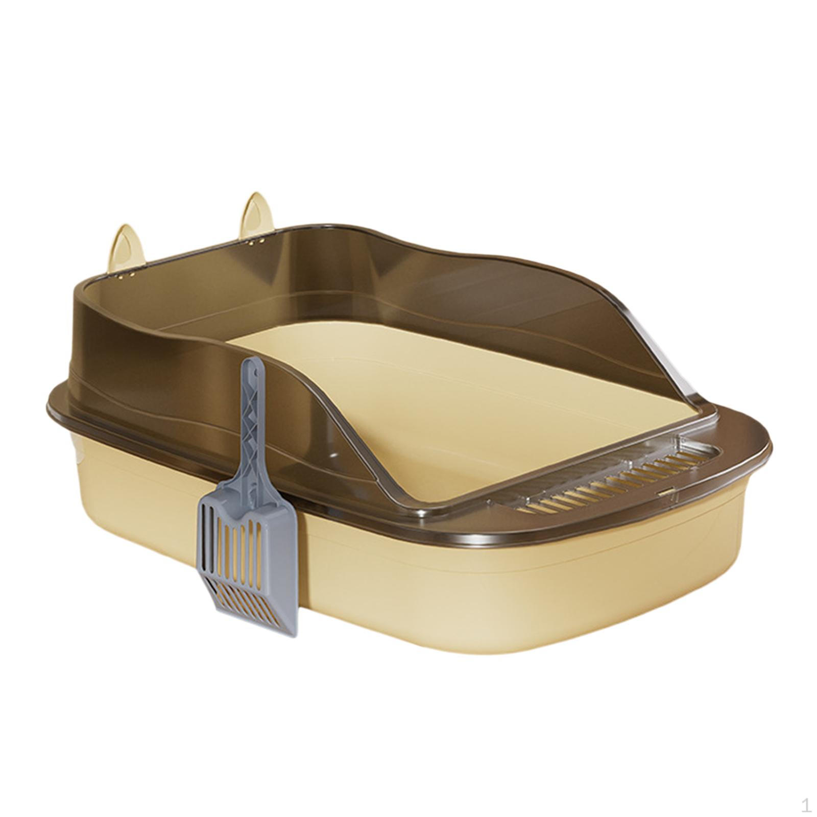 

Кошачьи туалеты с высокими боковыми стенками, открытый верх, жёлтый