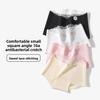 Female Spring and Autumn Sweet Lace Stitching Pure Cotton 10A Antibacterial Crotch Comfortable Small Flat Angle Panties