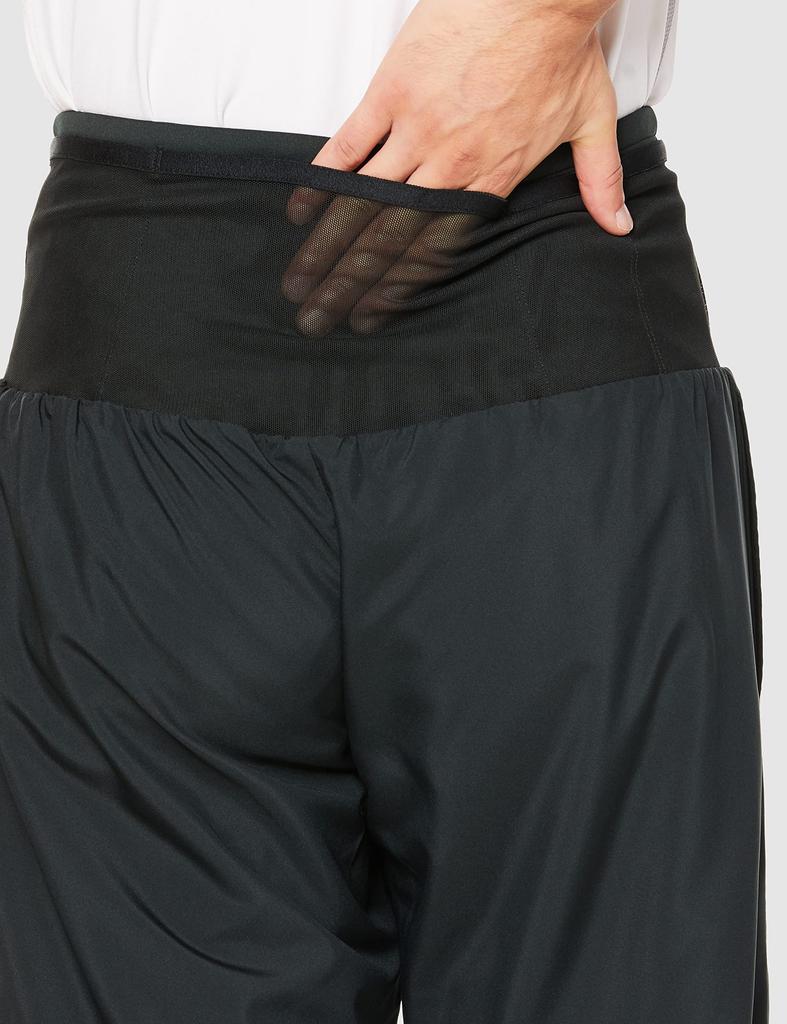Mizuno Running Wear 3XL Multi-Pocket Pants, Long, 360-Degree Pockets, Storage, Black/Black,