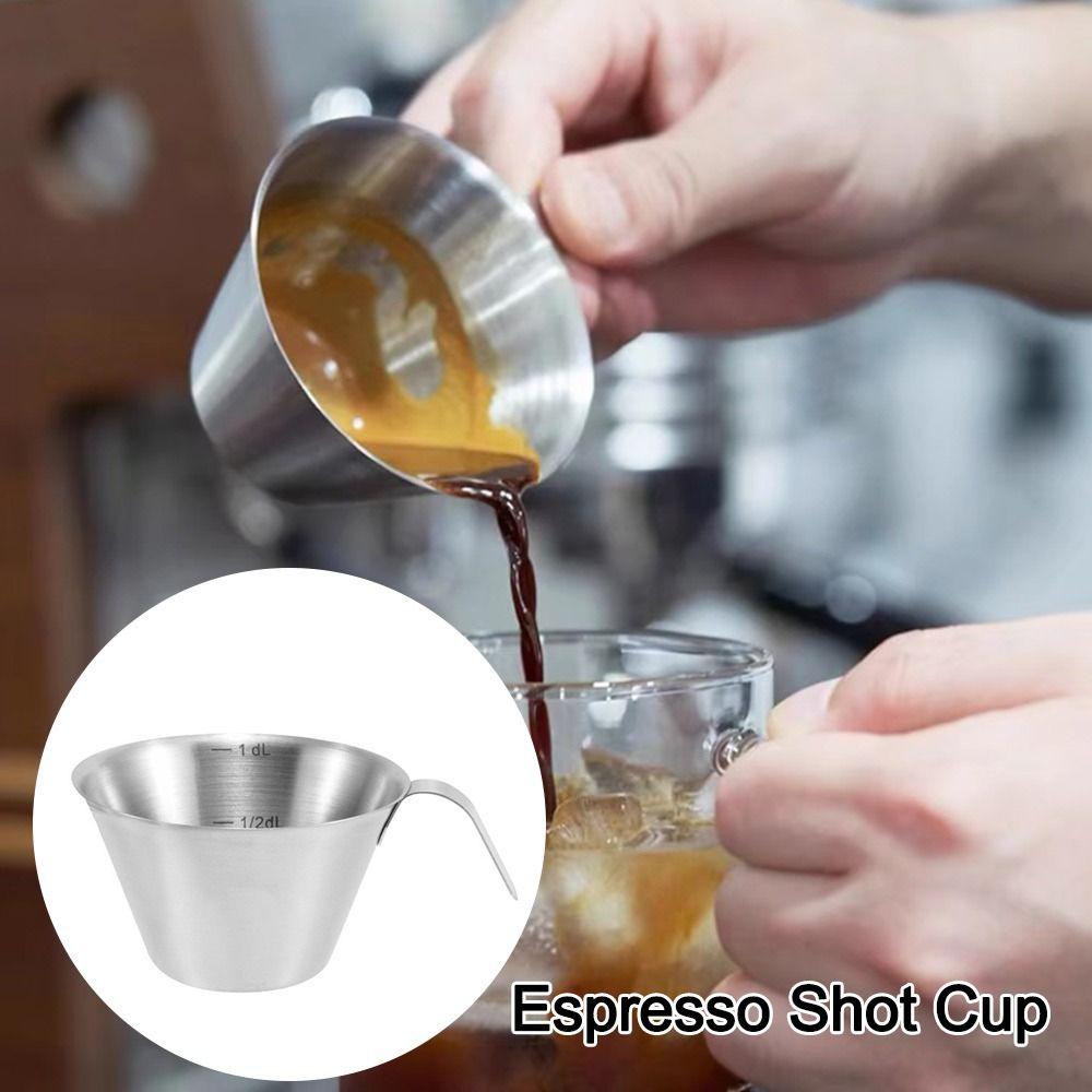 

304 Espresso Measuring Cup Stainless Steel Coffee Measuring Glass Measuring Shot Glass