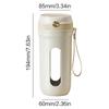USB Rechargeable Electric Juicer Cup with Detachable Straw Ice Crusher Smoothie Maker Cup  Travel