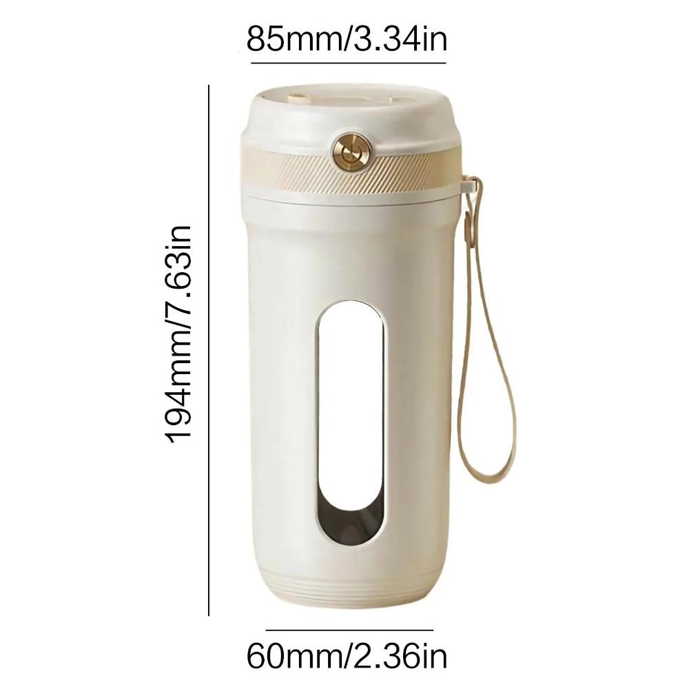 USB Rechargeable Electric Juicer Cup with Detachable Straw Ice Crusher Smoothie Maker Cup  Travel