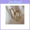 Stylish Geometric Alloy Earrings For Women Asymmetrical Fashion Jewelry 2023 Summer