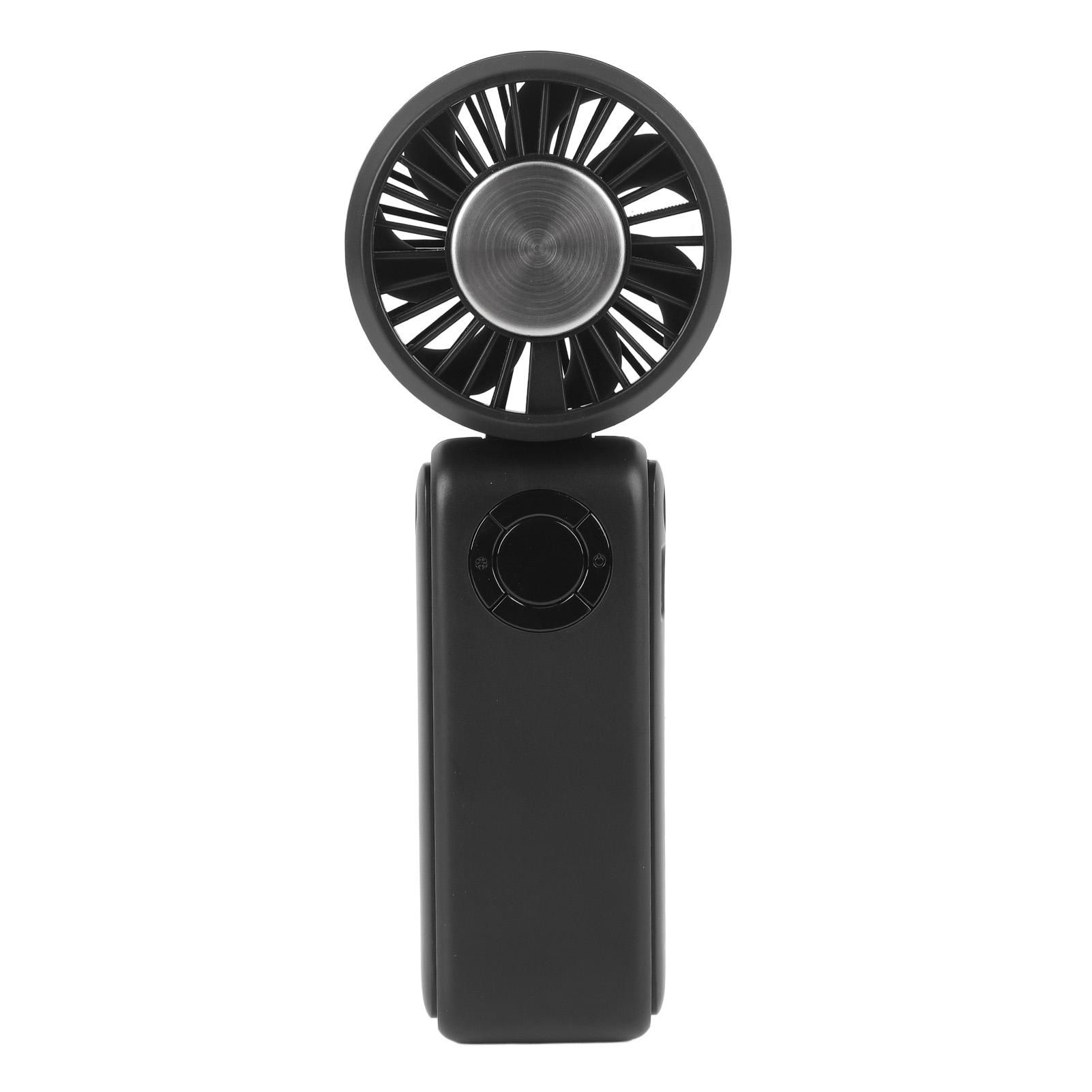 Handheld High Speed Fan Semiconductor Cooling Fan 100 Speed Levels Foldable Neck Fan