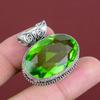 Faceted Peridot Pendant Real Gemstone Jewelry Vintage Handmade Pendant 925 Sterling Silver Pendant Very Pretty Peridot Jewelry Gifts For Mom