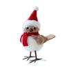 Winter Bird Figurines Decor Realistic Fake Birds With Hats For Christmas Tree Table Home Effortless Holiday Decorations