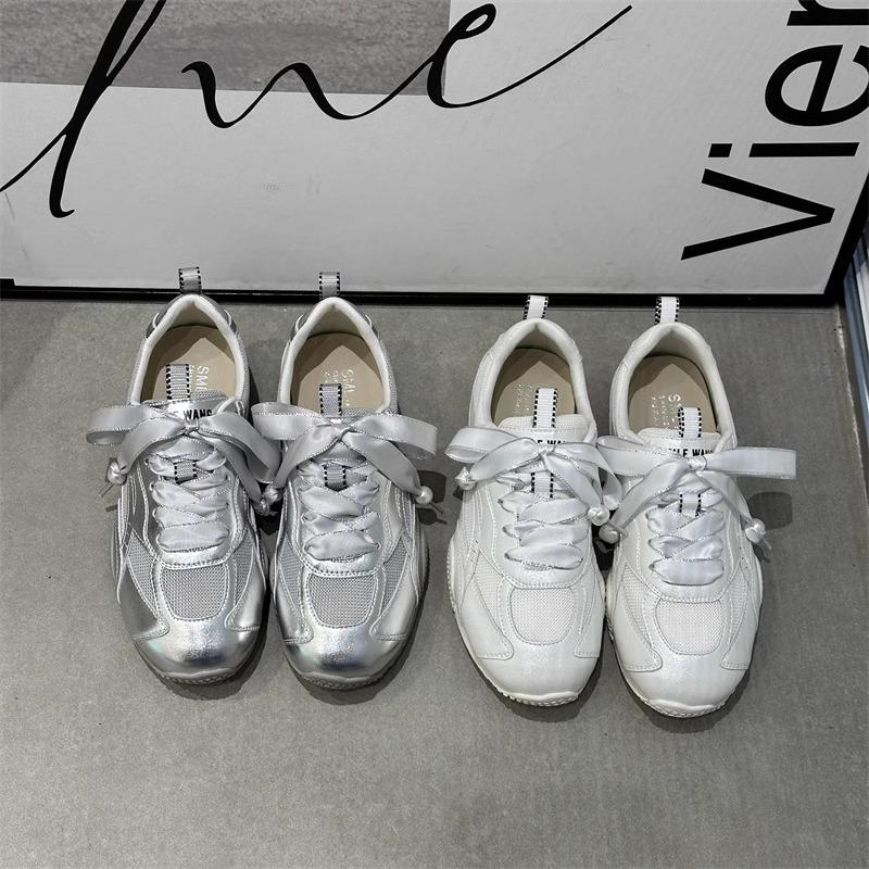 Women's 2024 Summer Mesh Breathable White Casual Sneakers - Forrest Gump Style.