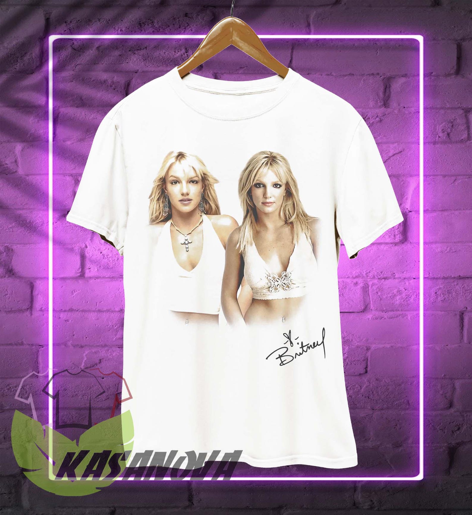 Britney Spears T-Shirt, Graphic Tees Unisex 90s Pop Clothing Fan Merch T-Shirt 3XL