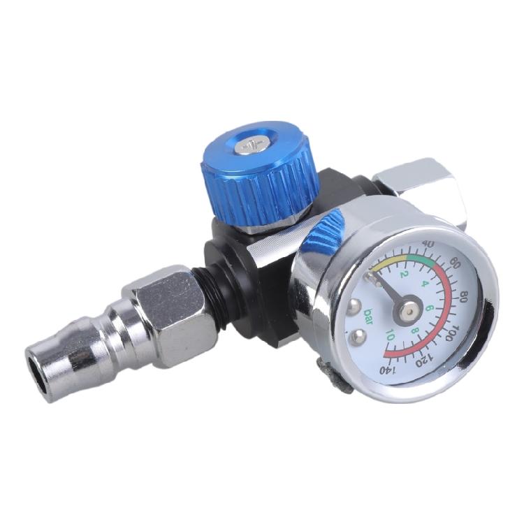 Practical 1/4” Spray Guns Air Pressure Regulator Gauge for Air Spray Guns Tools