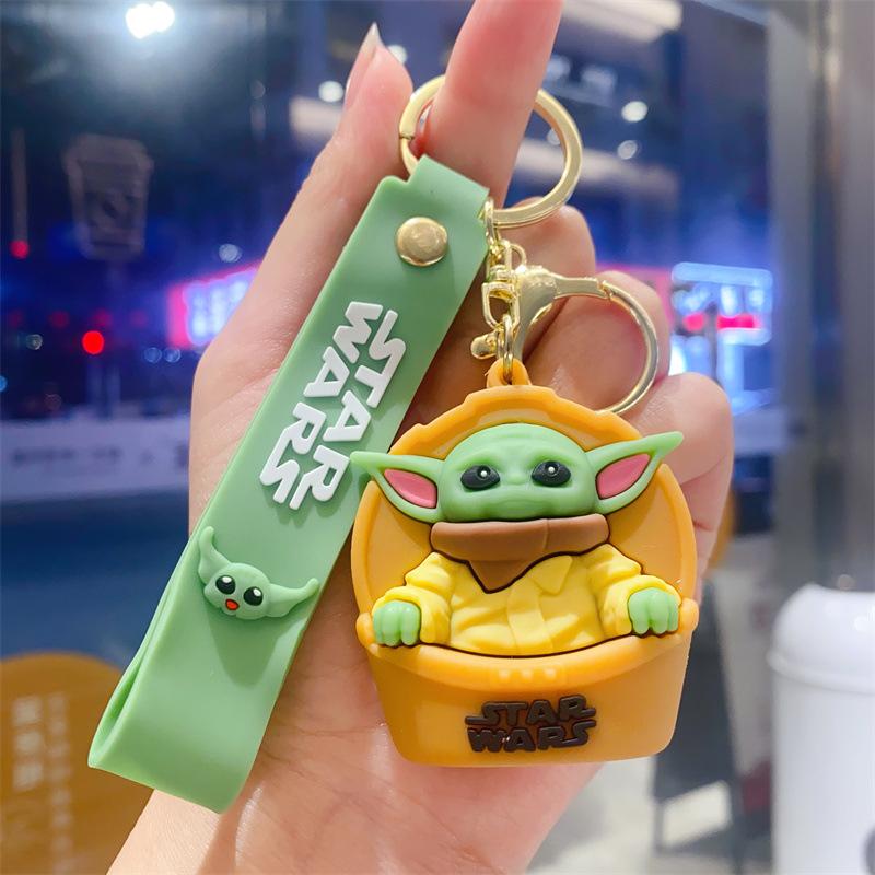 Keychain Baby Mandalorian Cute Epoxy Bag Pendant Accessories Small Gifts