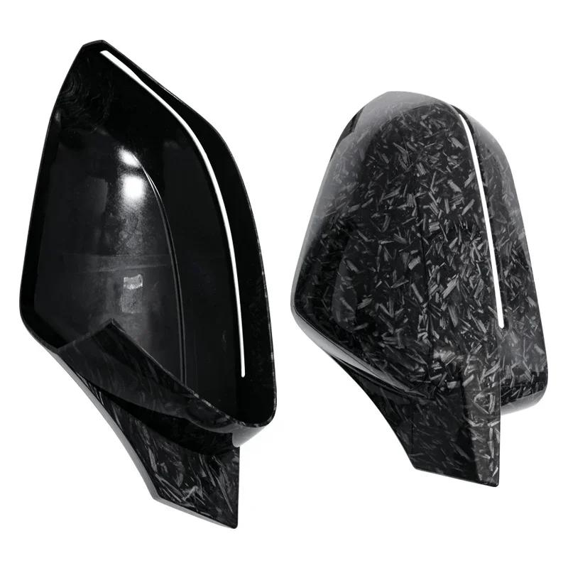 M Look Replacement Bright Black Side Mirror Cover Caps for BMW 5 7 I5 I7 Series G60 G61 G68 G70 G90 Left Hand Drive 2023-up VFHJQ1