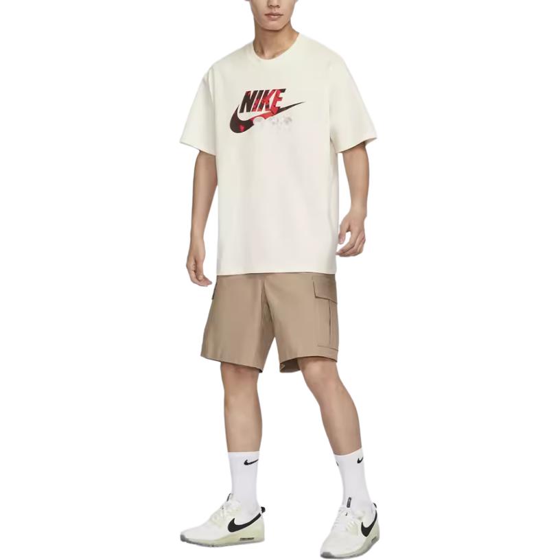 New Nike T Shirts Men's Sail White FB9810-133