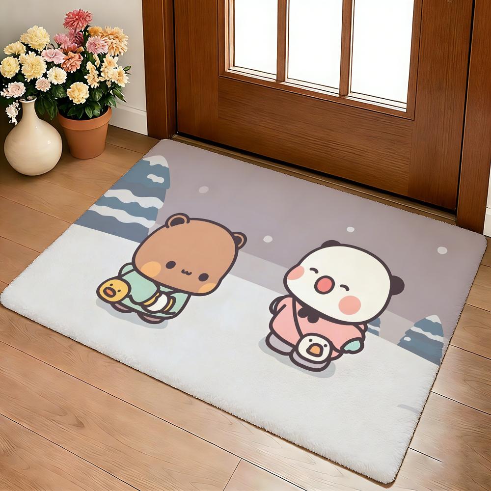 

Kwai Anime Yier Bubu Floor Mat Cozy Flannel Soft Thick Non-Slip Mat For Living Room Bedroom Kitchen Decor Rugs 40x60cm