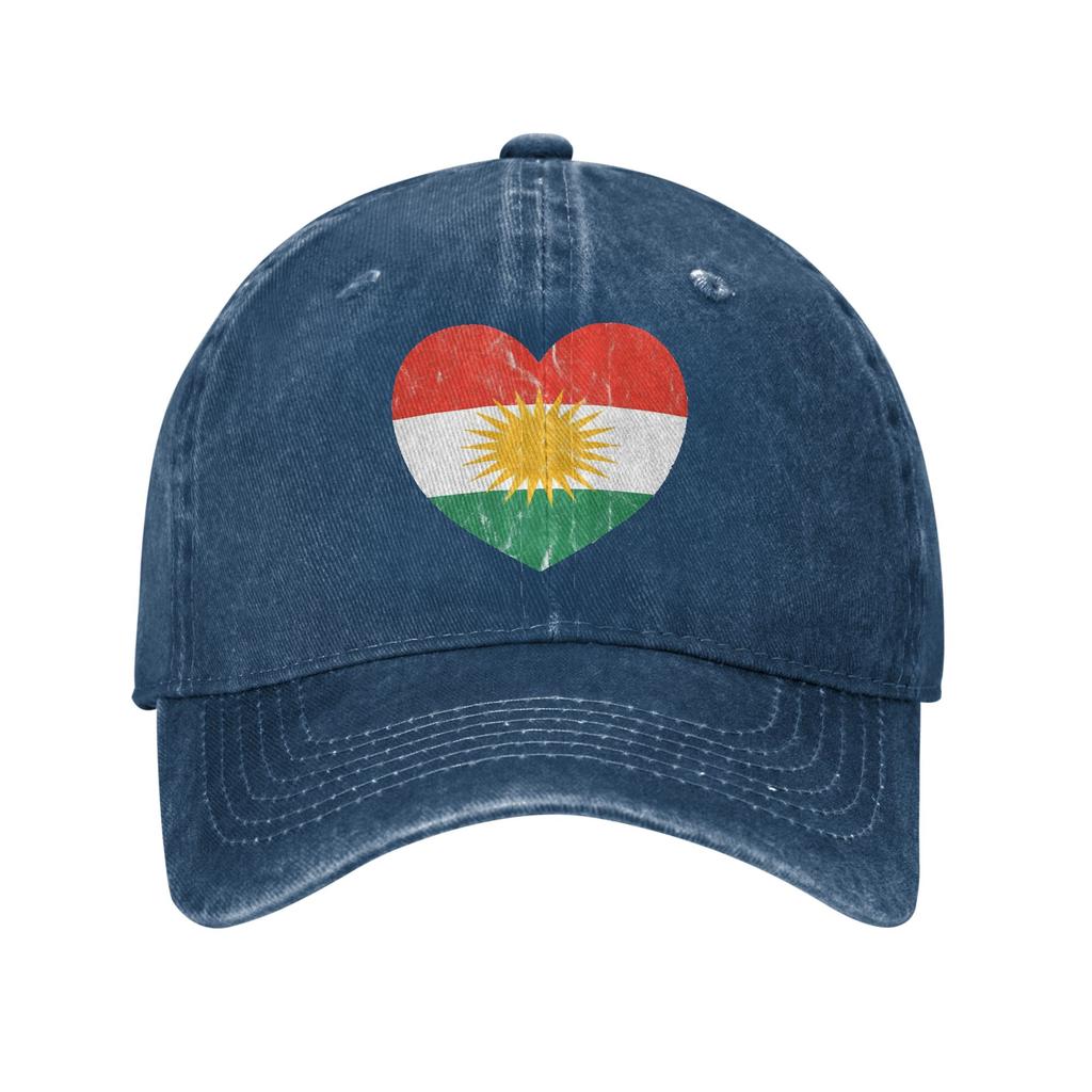 Kurdistan Flag  Sun Baseball Cap  Female Male Custom Logo Trucker Hat Summer y2k Funny Hiking Fishing Wholesale Baseball Caps