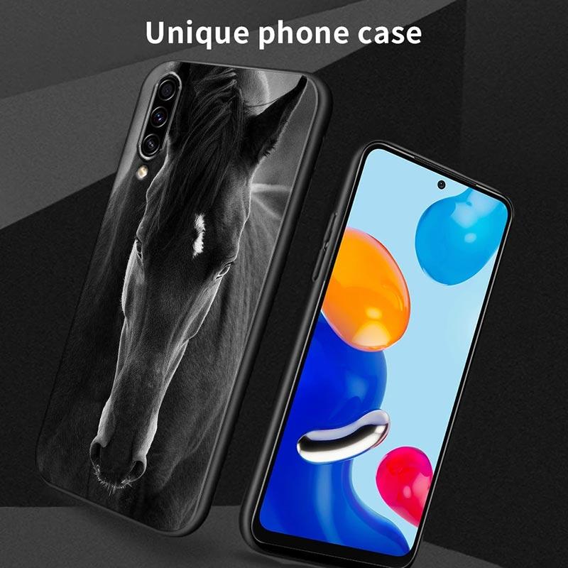 Custodia per Telefono Per Samsung Galaxy A30 A30S A50 S A20E A20 A40 A70 A10E Note 9 10 20 Ultra Cover Posteriore in Silicone Cavallo al Galoppo Animale