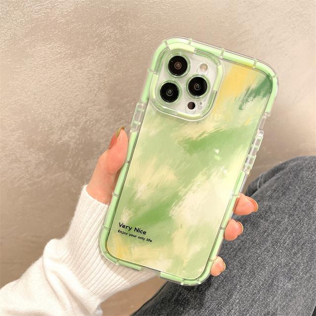Art Abstract Graffiti Luminous Phone Case For Iphone 14 13 11 12 Pro Max X Xr Xs Max Clear Silicone Shockproof Bumper Cover Case