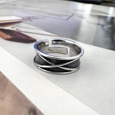 Retro Zaman Mekan Goku Black Yüzük Punk Gotik Açık Yüzük Erkekler İçin El Yapımı Unisex