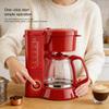 Electric Drip Coffee Maker: Compact, Automatic, Keep-Warm Portable Espresso Machine for Home Use