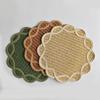 Flower Shaped Flower Shaped Placemat Paper Woven Home Decor Placemat  For Home Decor