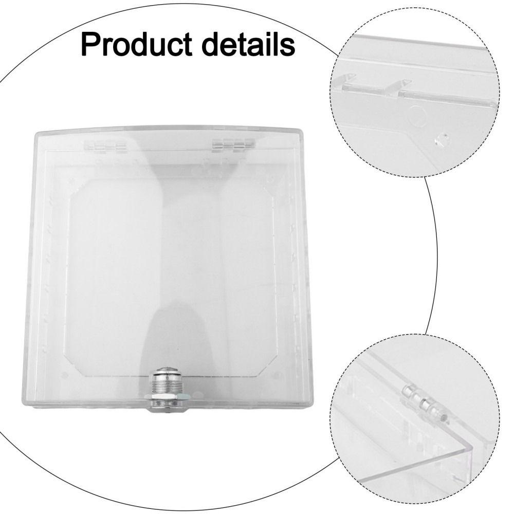 Acrylic Lockable Thermostat Cover With Keys Thermostat Guard Thermostat Cover  Electrical Equipment