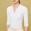 LESS Women's Knit Polo Top