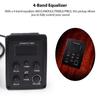 Acoustic Guitar Pickup EQ 4-Band Equalizer BASS/MIDDLE/TREBLE/PRES Pickup LCD for Folk Classical Guitar Accessories EQ-4T