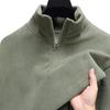 Versatile Autumn/Winter Fleece-Lined Stand Collar Men's Zipper Hoodie, 2025 Trendy European/American Long Sleeve Top.