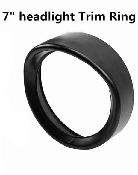 

New Motorcycle Chrome 7 Inch Headlight Trim Ring Visor Style Fits for Touring Road King Electra Glide Softail FLD/FLH