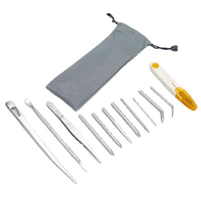 12Pcs Paracord Stitching Set DIY Paracord Bracelet Jig Kit with Stainless Steel Paracord Needle Set