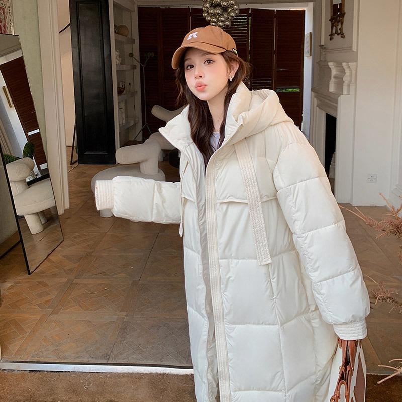 New thickened down cotton-padded clothes women's long knee-length cotton-padded clothes loose bread clothes winter cotton-padded jacket